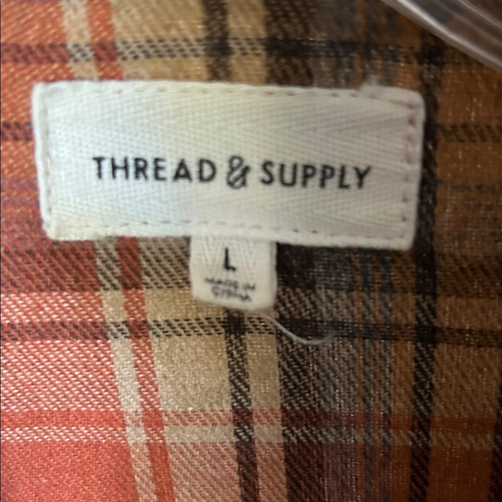 Thread & Supply soft flannel button down - Picture 4 of 6